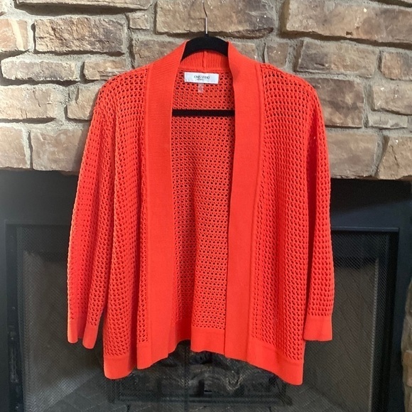 Jones Studio orange cardigan. XL - Picture 1 of 6